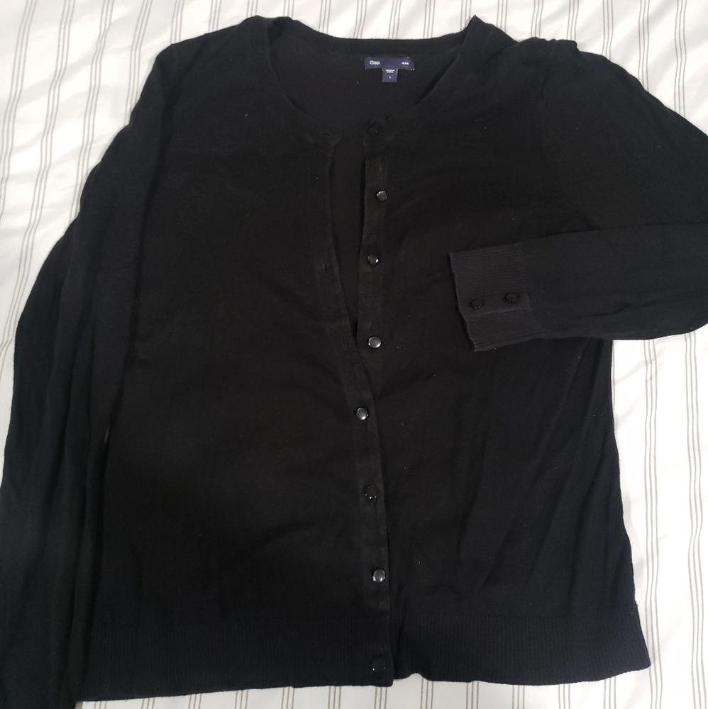Black cardigan